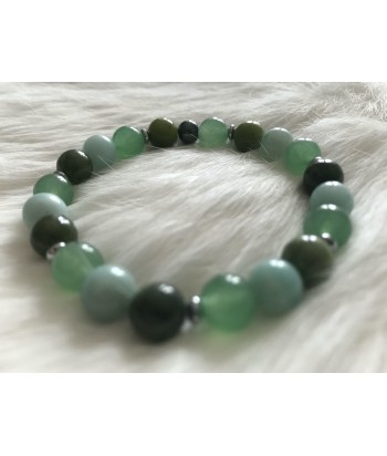 Chakra coeur vert : aventurine, jade, amazonite.